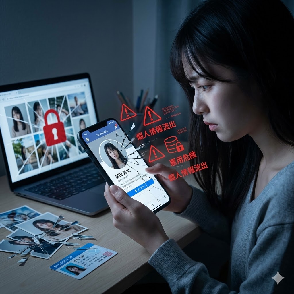 写真・個人情報が悪用される危険性
