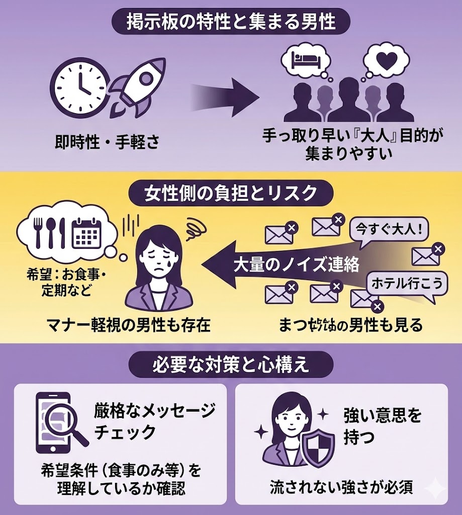 大人目的の男性が多い現実