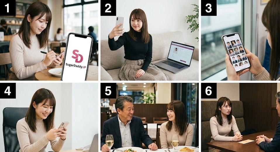 パパ活のやり方【全体の流れを6ステップで解説】