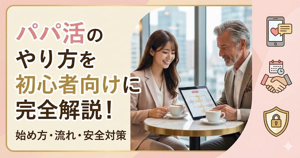 パパ活のやり方・始め方を初心者向けに解説！稼ぎ方のコツ